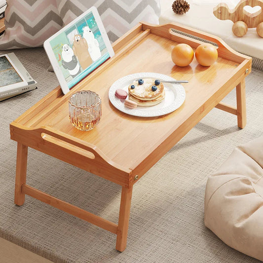 Multi-Functional Bamboo Bed Tray Table