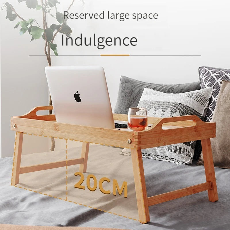 Multi-Functional Bamboo Bed Tray Table