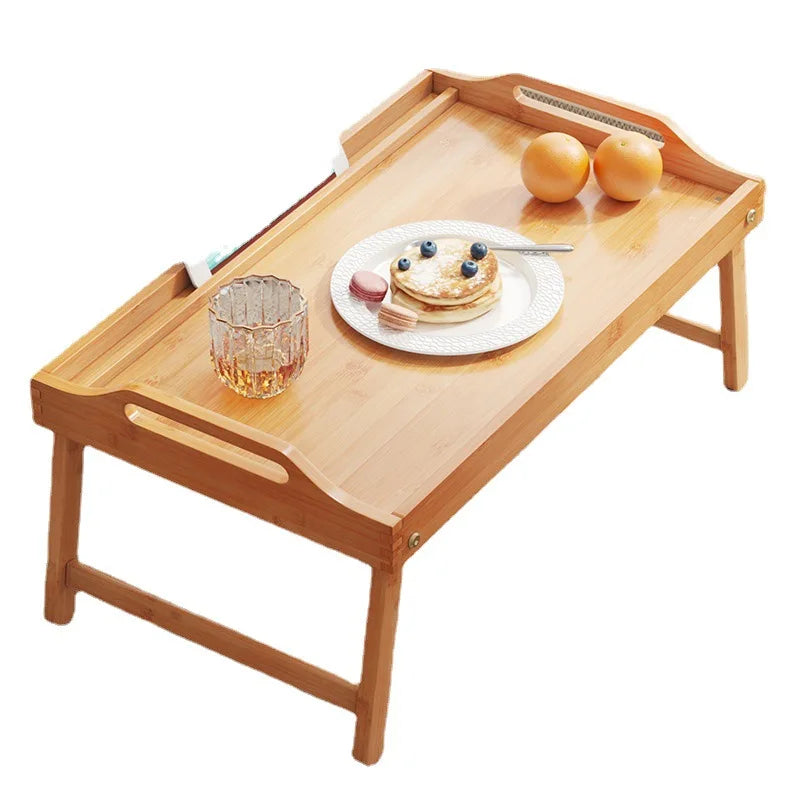 Multi-Functional Bamboo Bed Tray Table