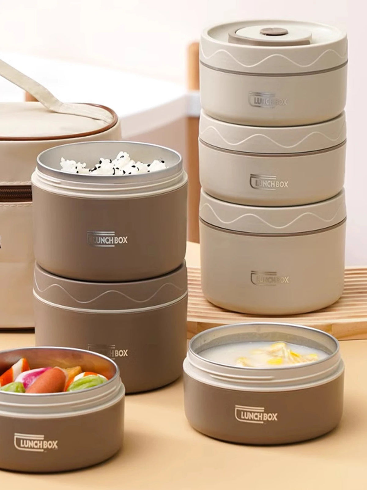 Compact Leak-Proof Lunch Box Set