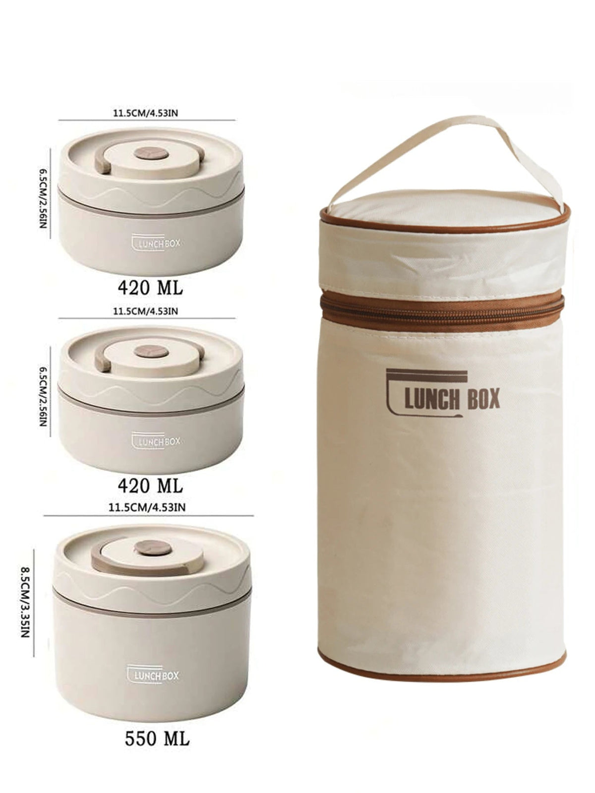 Compact Leak-Proof Lunch Box Set