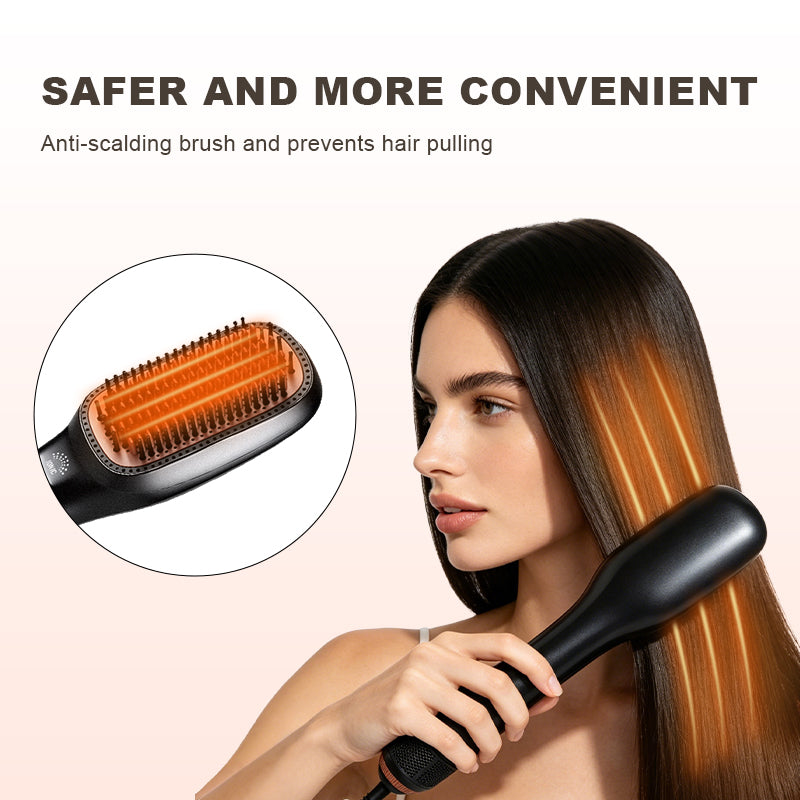 2-in-1 Professional Hair Styler & Dryer Brush with Anti-Frizz