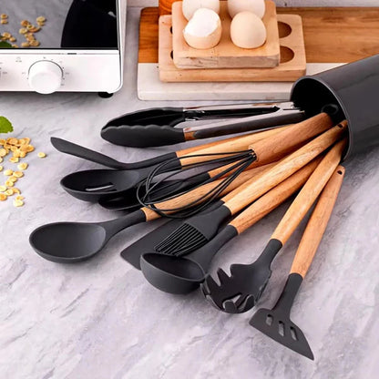 12 Pcs Silicone Cooking Utensils Set