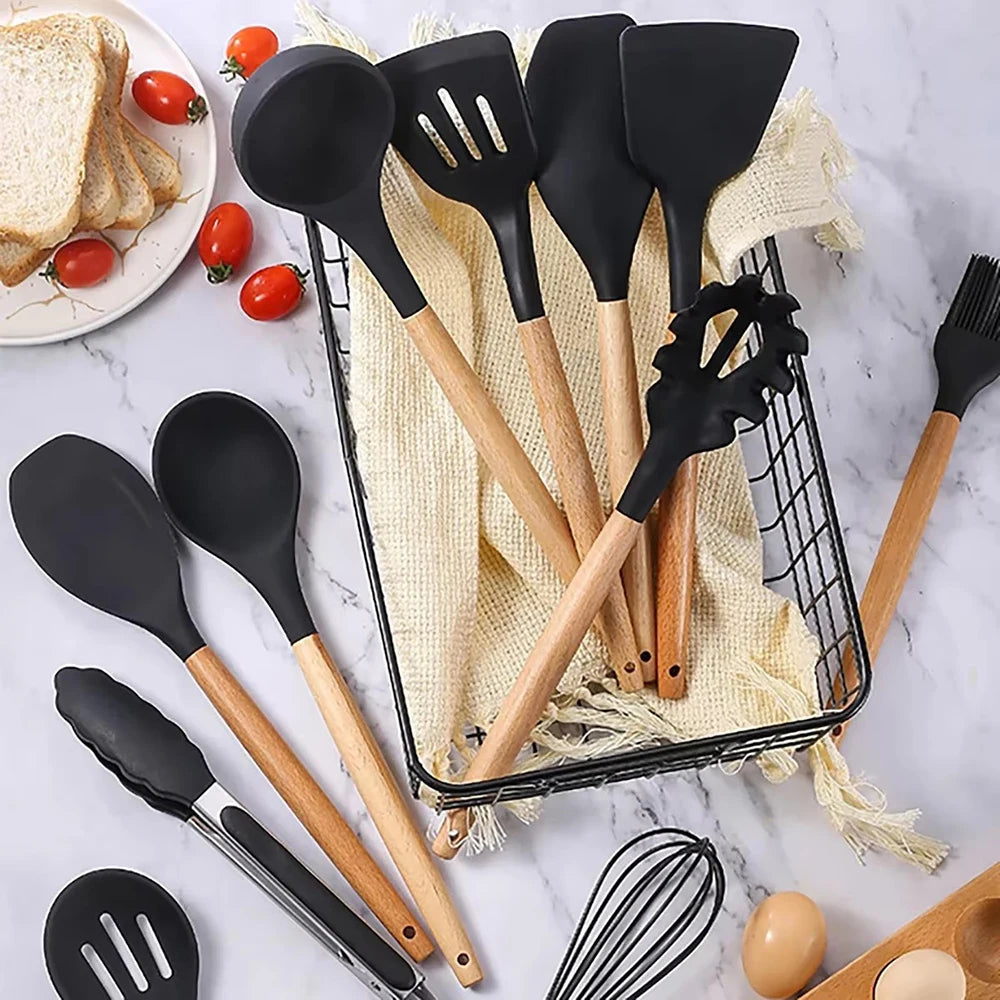 12 Pcs Silicone Cooking Utensils Set