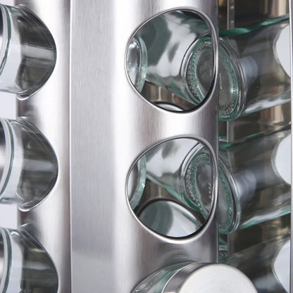 Stainless Steel 360° Rotating Spice Rack