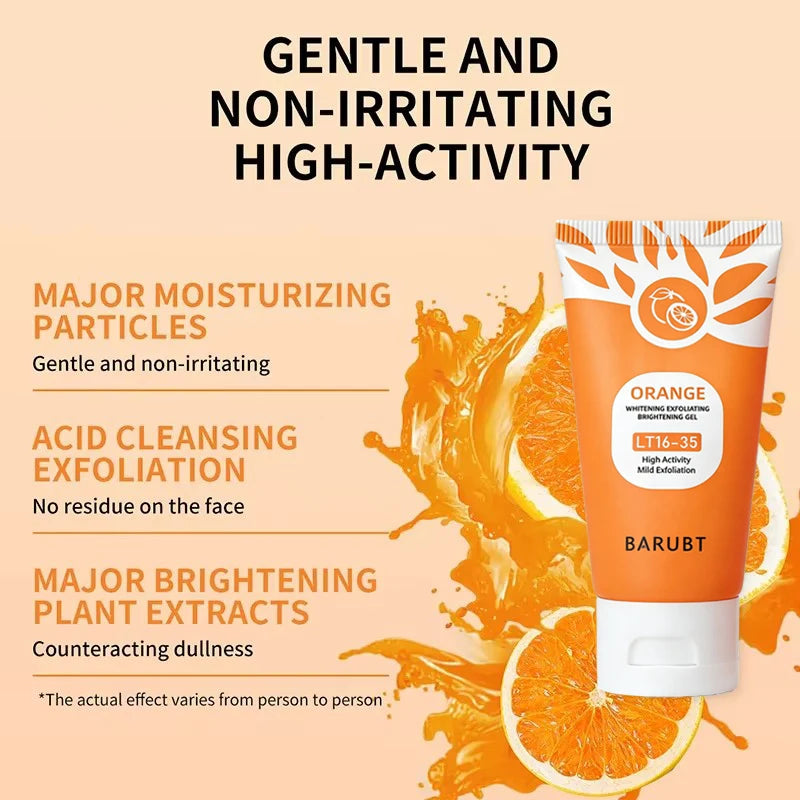 Vitamin C Orange Brightening Exfoliating Gel for Glowing Skin